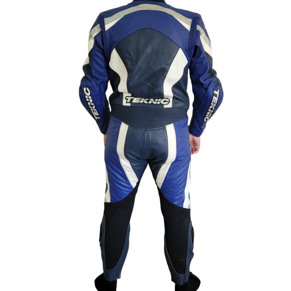 Teknic Chicane Leather One Piece Motorcycle Track Racing Suit Purple Size 44 - Picture 2 of 11